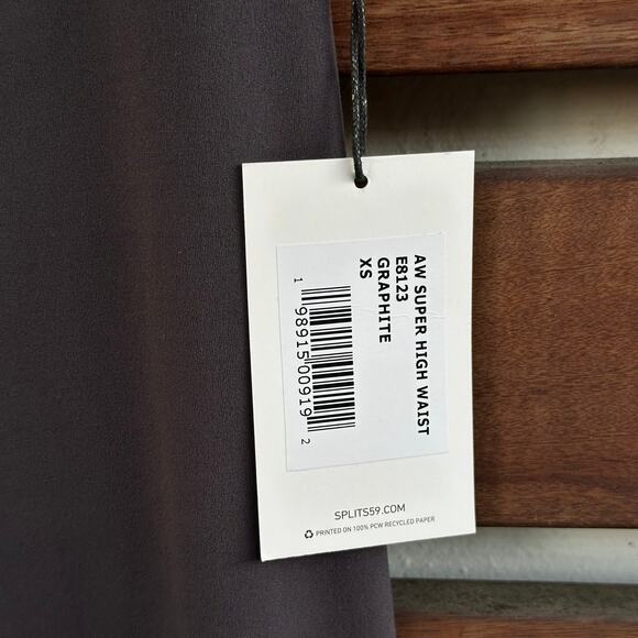 Splits59 AW Airweight Super High Waist 7/8 in Graphite - Picture 3 of 7